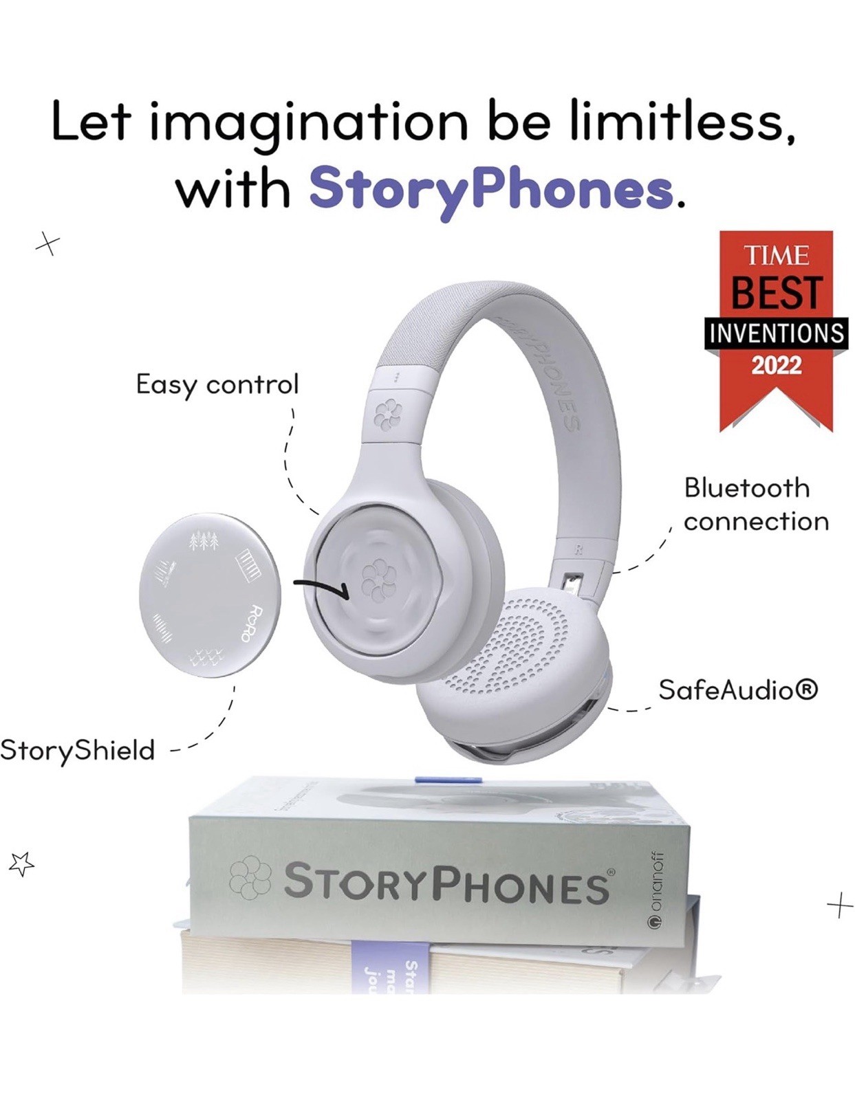Storytelling Bluetooth Kids Headphones Intro Bundle with ZenDisk and PlayShield