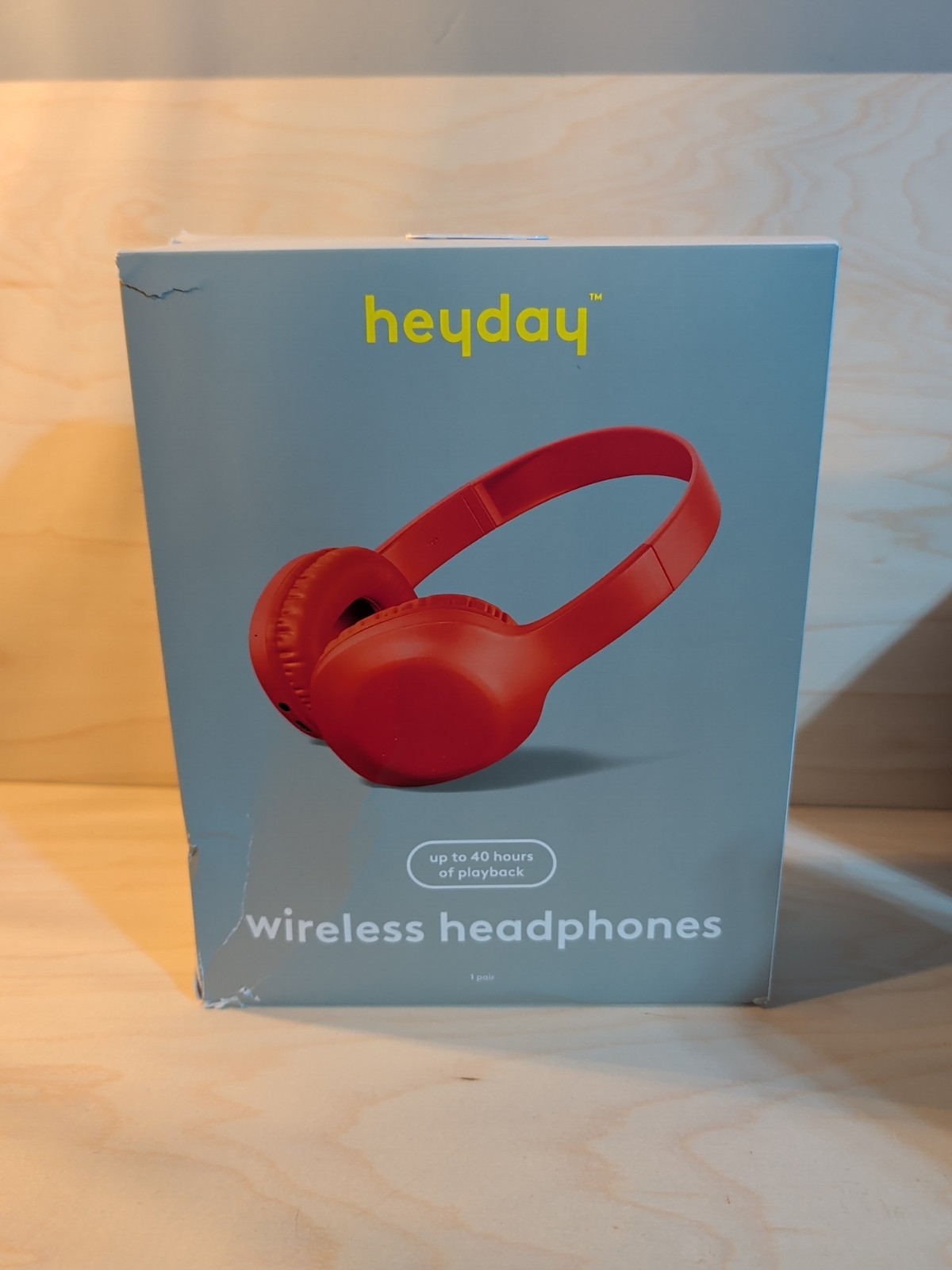 Heyday Wireless On-Ear Headphones – Bluetooth, 40 Hr Playtime, New Sealed