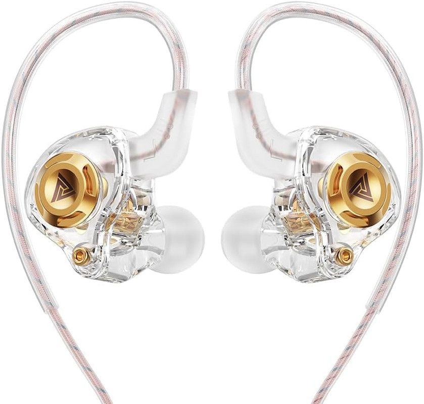 Wired Gaming Earbuds Headphones IEM 10mm Driver Mic Deep Bass 3.5mm PC PS5 Xbox