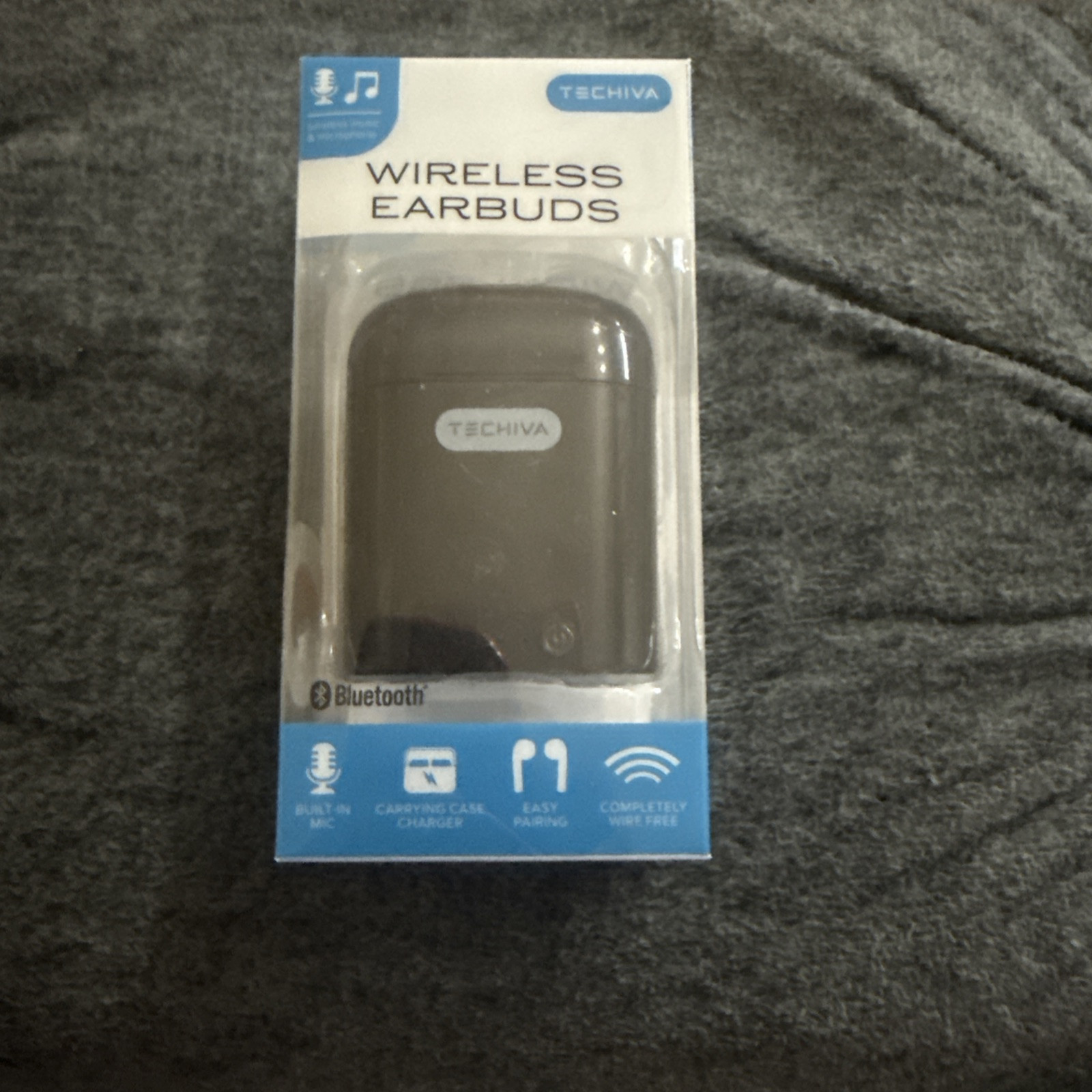 TECHIVA WIRELESS EARBUDS WITH CHARGING CASE
