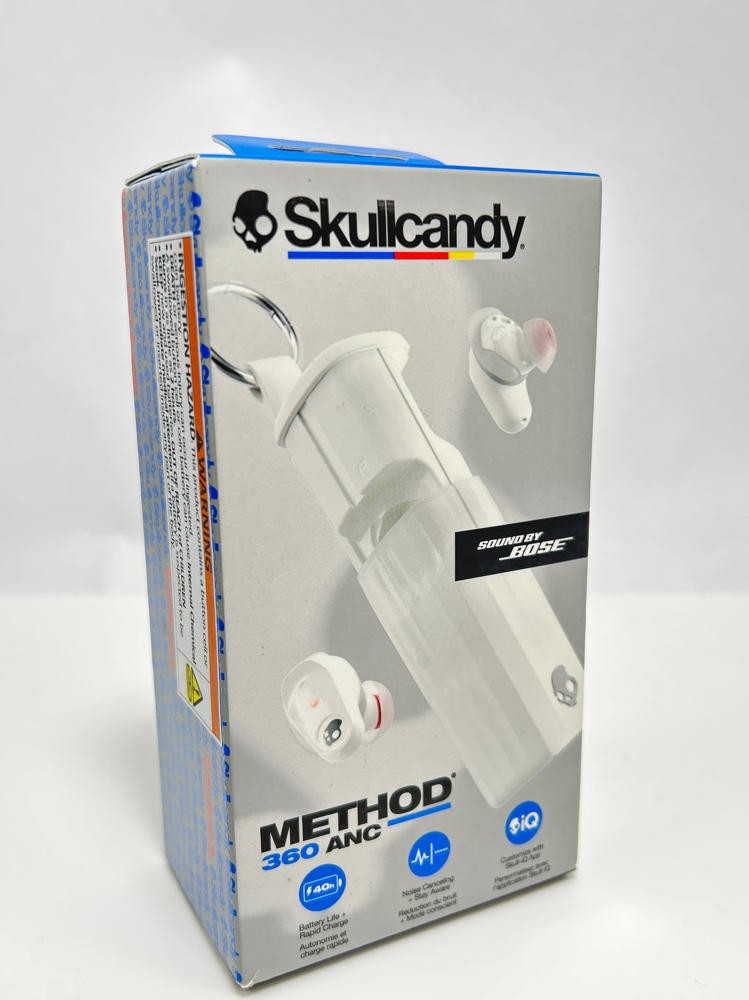 Skullcandy Method 360 ANC Wireless Earbuds Sound by Bose Bluetooth IPX4, Bone