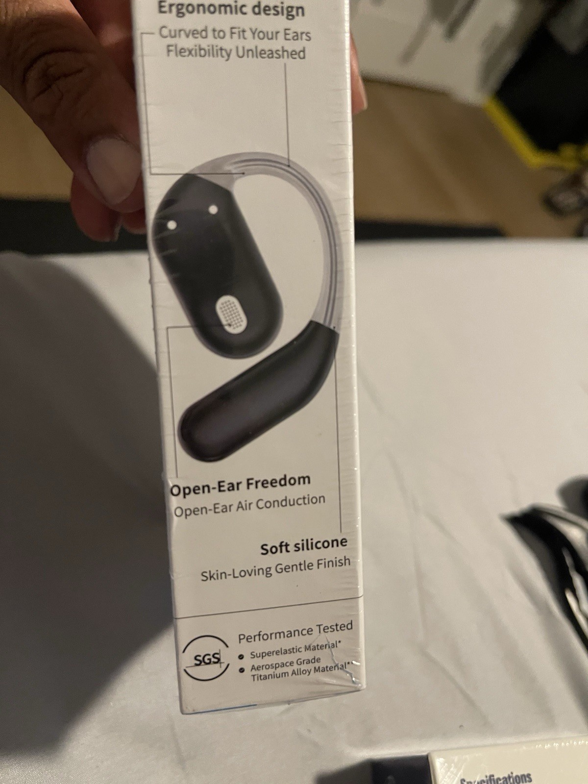 YYK Q16 Pro Open-Ear True-Wireless Earbuds IPX6 BassUp AI Calls Black/Silver