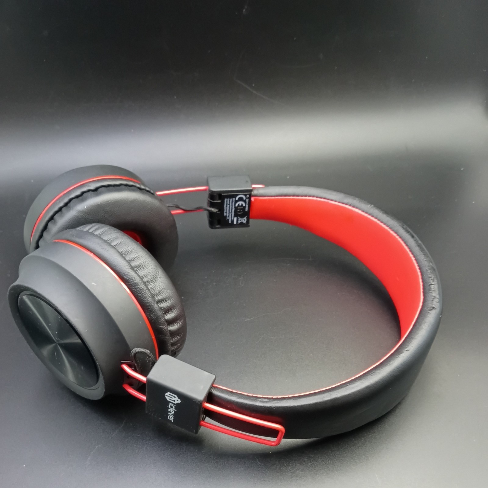 iClever BTH03 Blue Adjustable Wireless Foldable Bluetooth LED Light Headphones