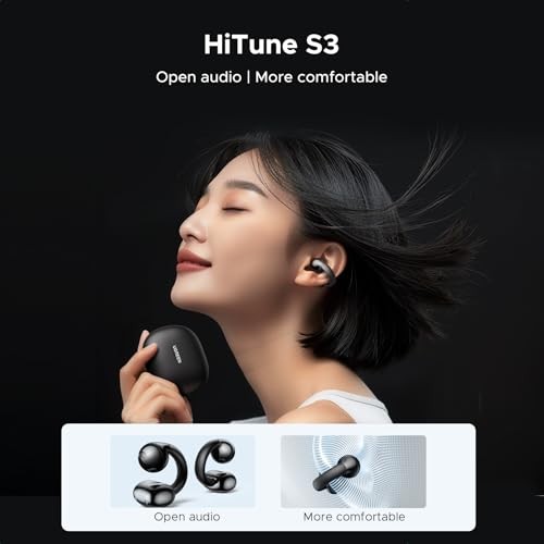 UGREEN HiTune S3 Open Ear Earbuds Bluetooth 5.4 Clip On Wireless Black