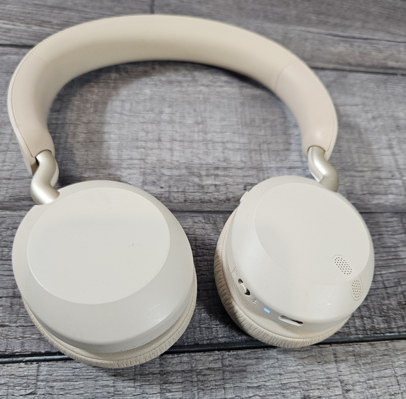 Jabra Elite 45h On-Ear Bluetooth Wireless Headphones Beige.