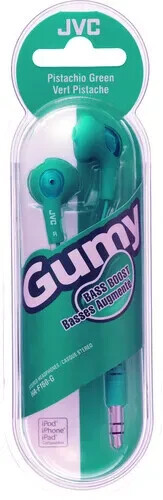 JVC HA-F160-G-K Gumy Earbud Bass Boost (Pistachio Green) *New* SEALED*