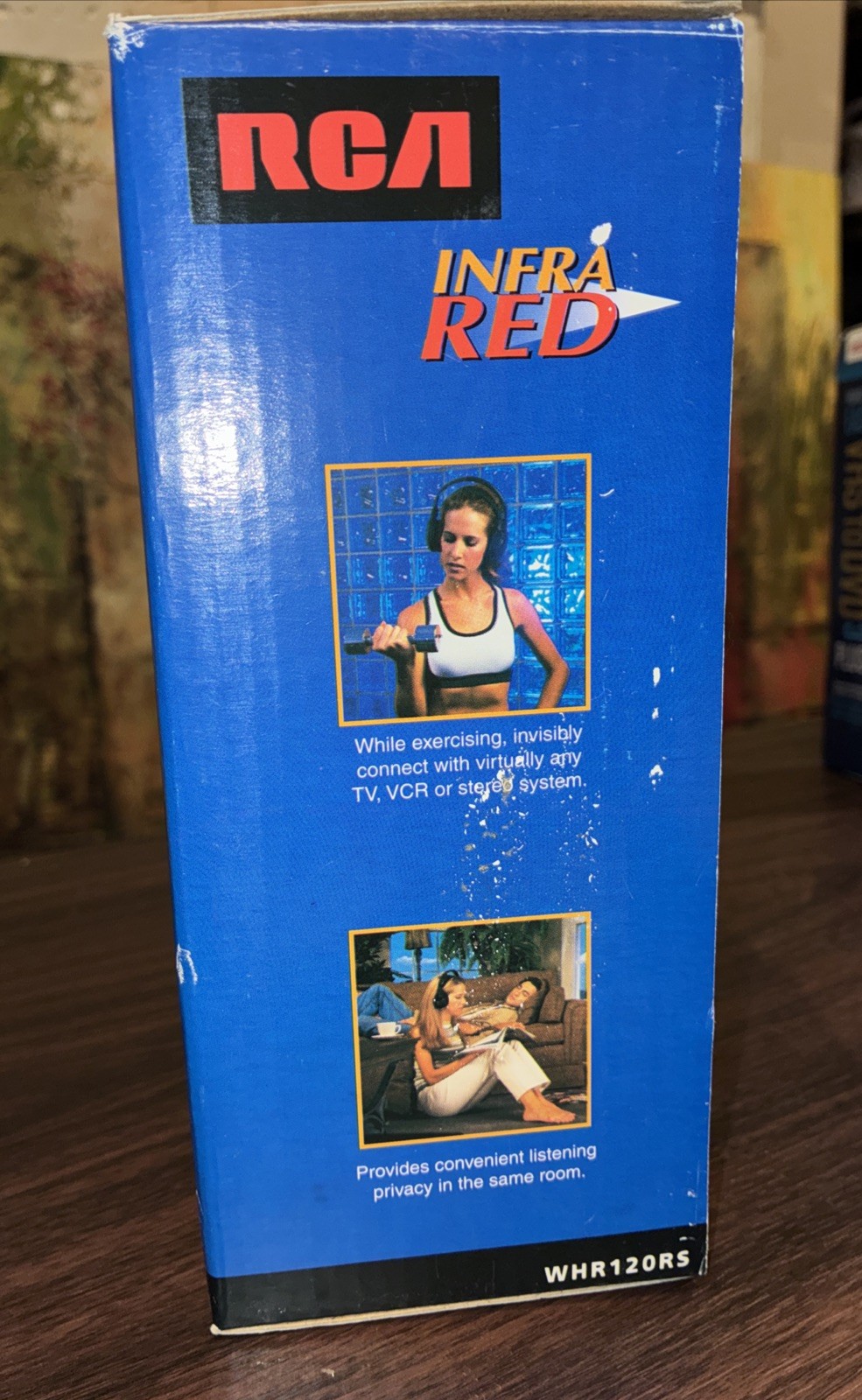 Vintage 2001 RCA WHR120RS Wireless Over Ear Headphones Infra Red 25′ NEW IN BOX