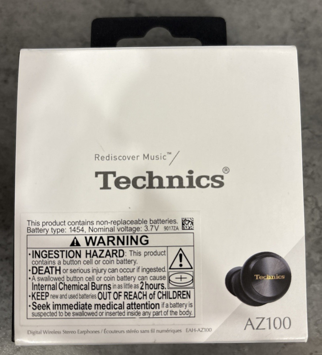 Technics EAH-AZ100-K Wireless Earphones Black Magnetic Fluid High Resolution!!