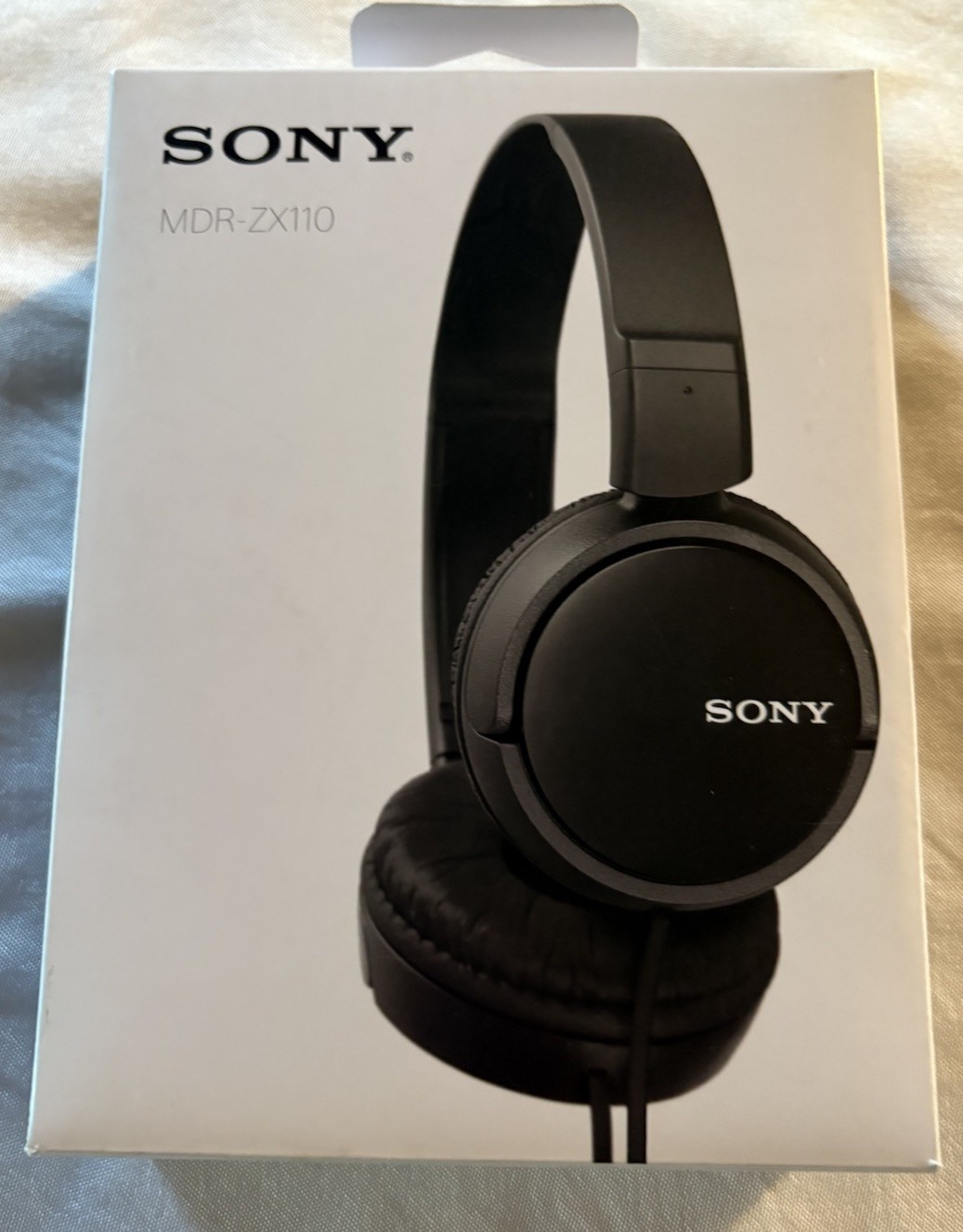 Sony MDR-ZX110 Compact Folding Headphones / Headset Black NEW