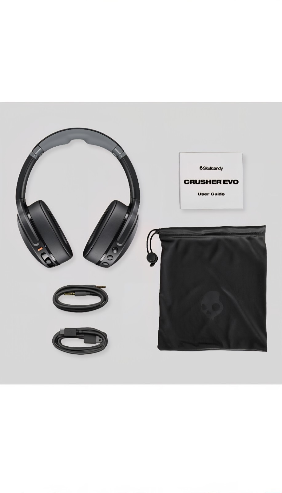 Skullcandy Crusher Evo Wireless Headphones Sensory Bass Blue/Gray Bluetooth
