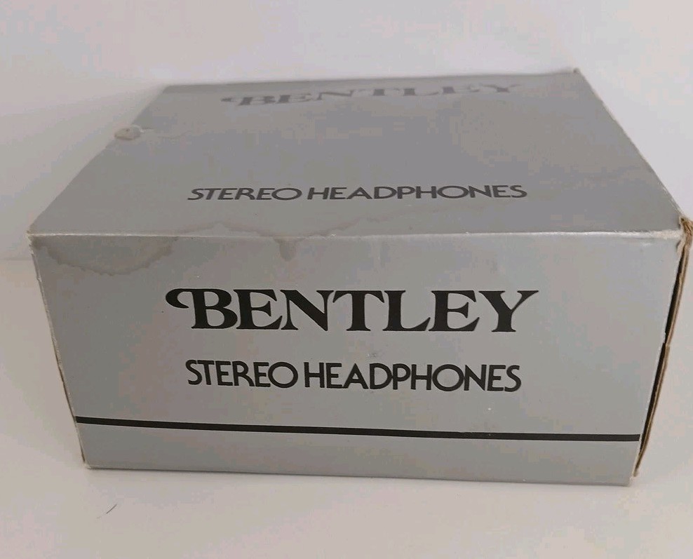 Vintage Bentley Stereo Cushion Headphones Over The Ear Taiwan New Open Box