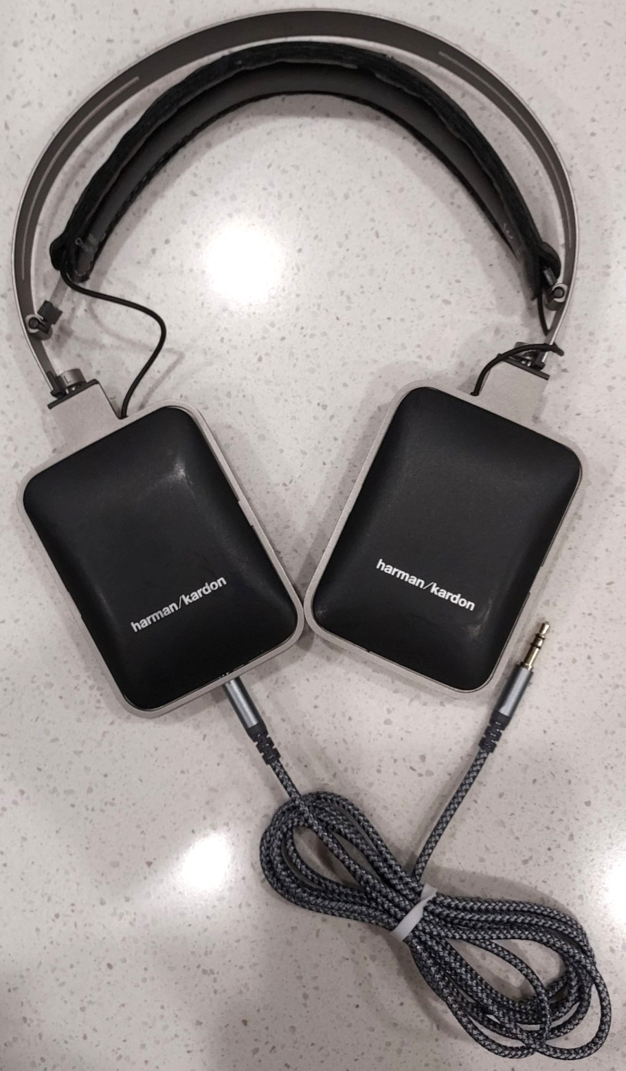 Harman Kardon CL On-Ear Wired 3.5mm Headphones Silver Black Tested