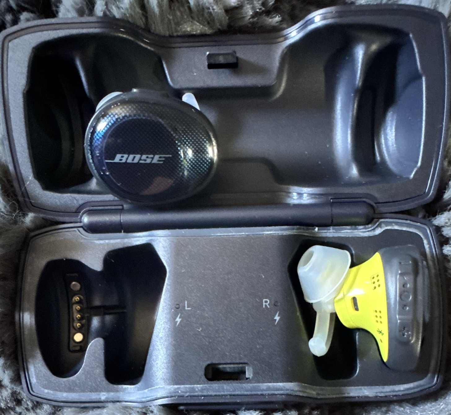 Bose SoundSport Bluetooth In-Ear Earbuds (Double) w/ Charging Case Blue/Yellow