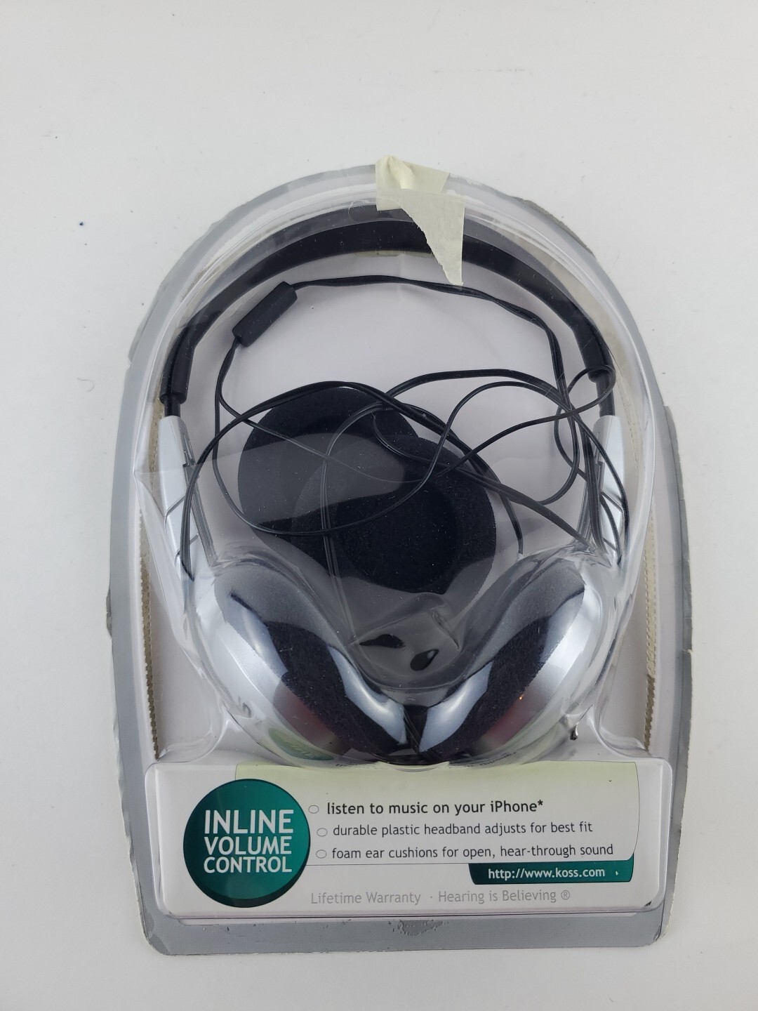 Koss KPH/6 Portable Stereophone Ultra Light Headphones Inline Volume Control