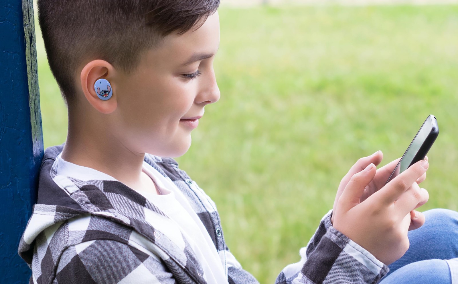 Disney Stitch Wireless Earbuds for Kids, Bluetooth One Size,