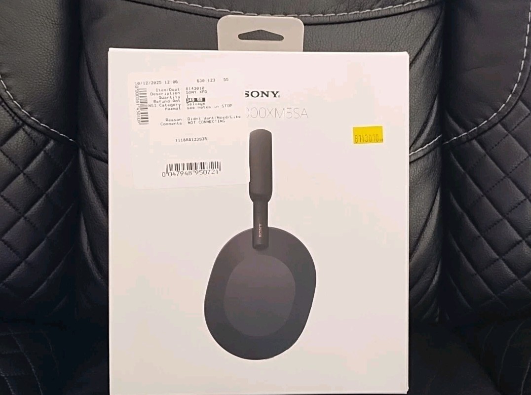 So Clean Sony WH1000XM5-SA Wireless Premium Noise Cancelling Headphone Black P1