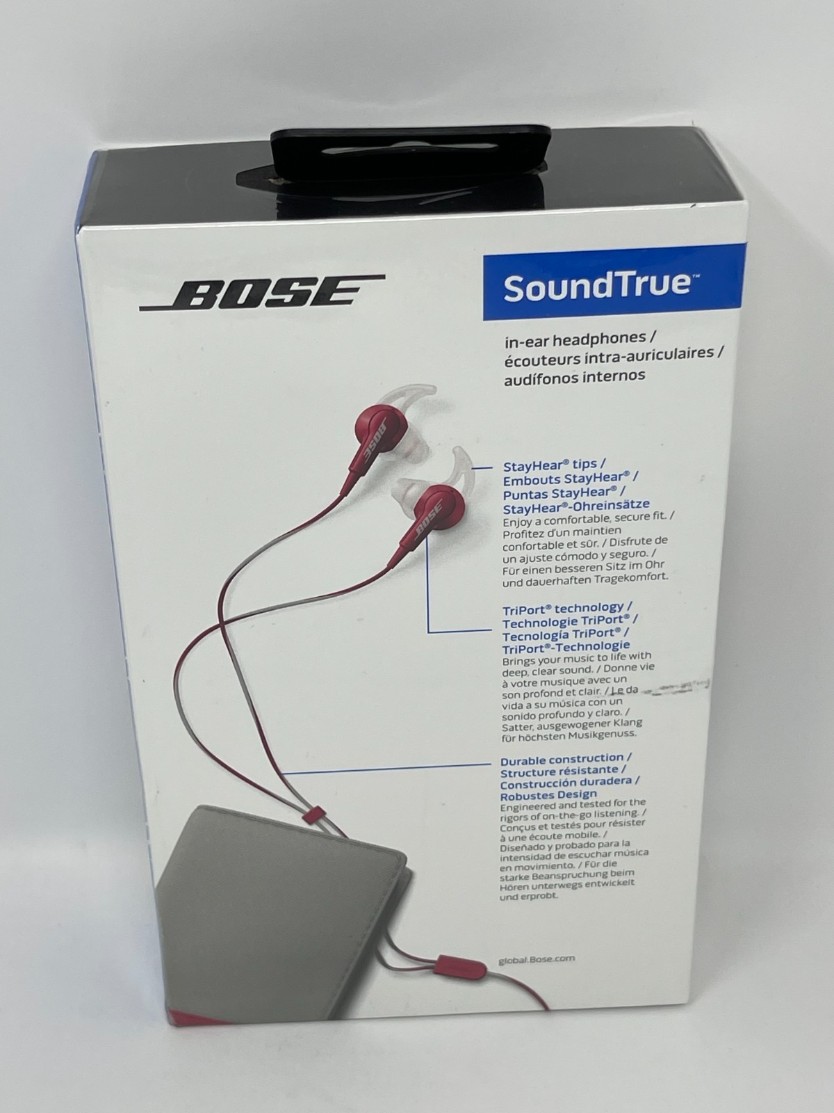 Bose SoundTrue in-Ear Wired Headphones Sport Gym Walkout – Cranberry 715593-0030