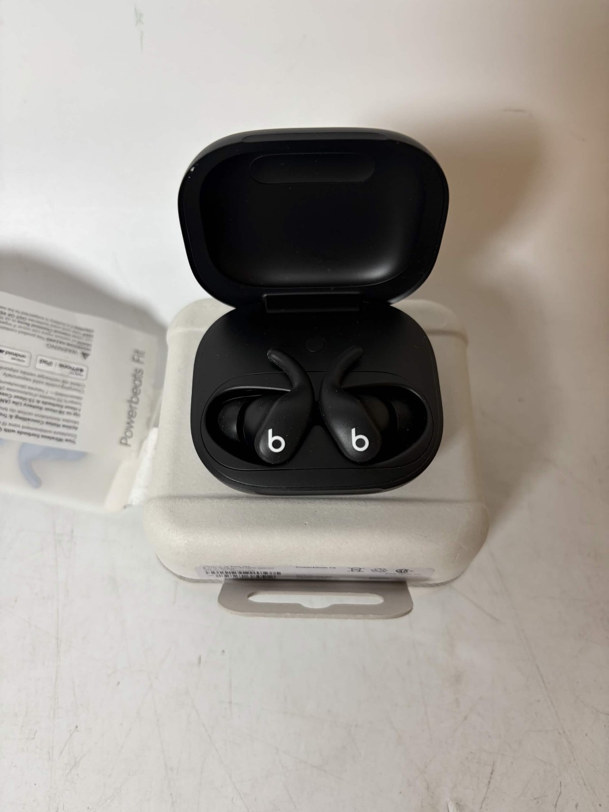 Beats by Dr. Dre Powerbeats fit Jet Black ME2J4LL/A Case + Left Side + Box, Tips