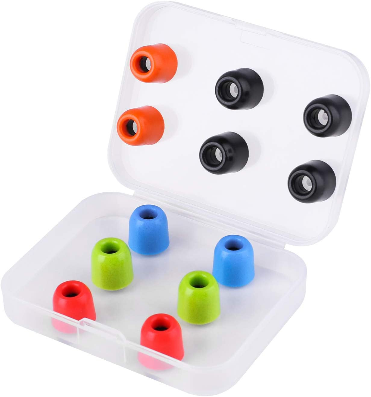 Almohadillas Espuma Memoria Repuesto Auriculares Rojo Verde Naranja Azul 4.9mm