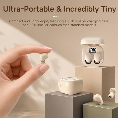Discreet Mini Invisible Earbuds Wireless Bluetooth Micro Hidden Sleep Tiny Nude
