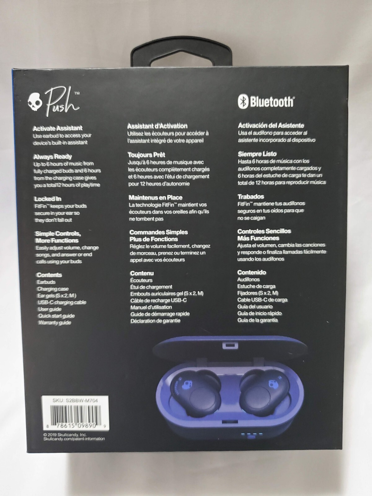 Skullcandy Push True Wireless Earbuds (S2BBW-M704)
