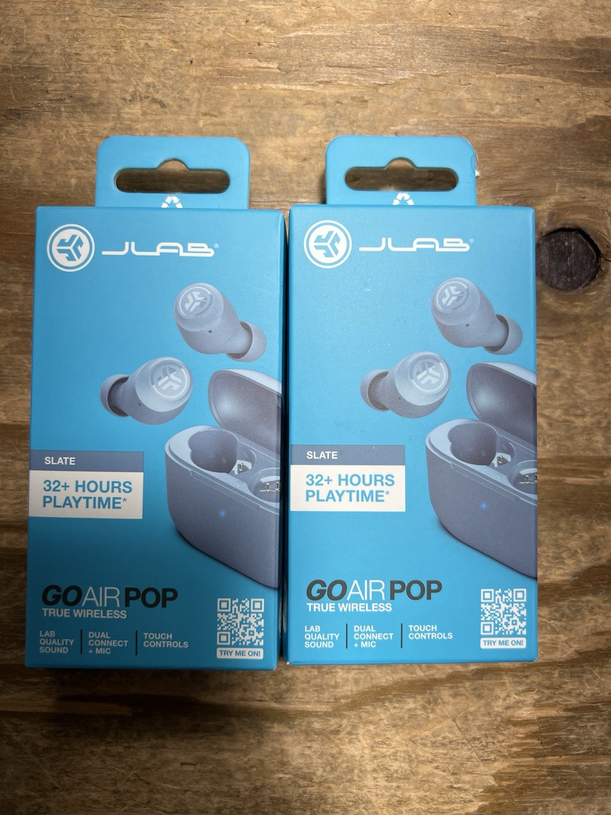 JLab EBGAIRPOPRSLT124 GO Air POP True Wireless In-Ear Headphones Slate Set 2
