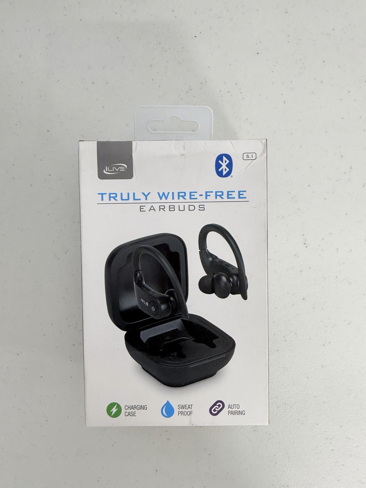 iLive Truly Wire-Free Earbuds Black Bluetooth 5.1 IAEBT270B New Sealed