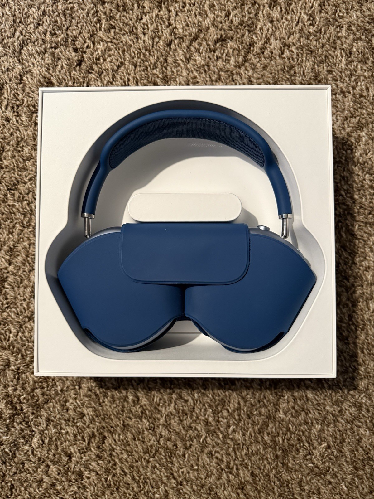 Apple AirPods Max Sky Blue with Charger and Extra Earmuffs!