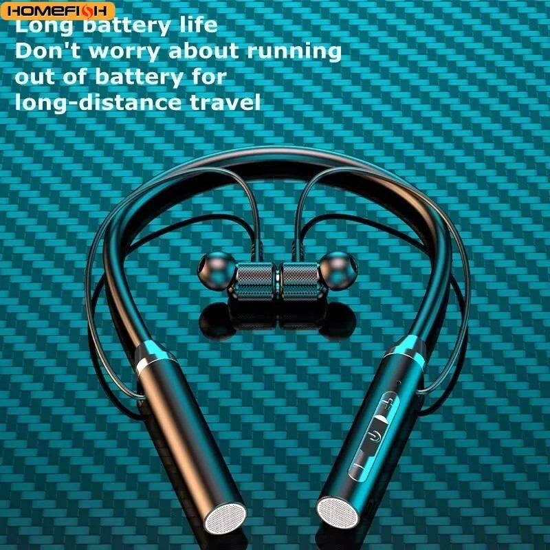 Wireless Bluetooth Neckband Headphones Sports Waterproof Earbuds Running Headset