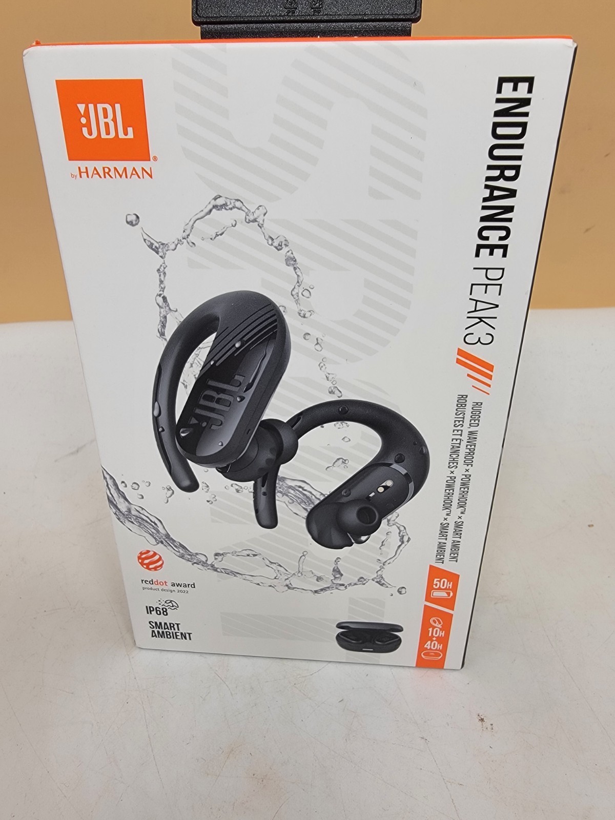 JBL Endurance Peak III In Ear Wireless Headphones – Black