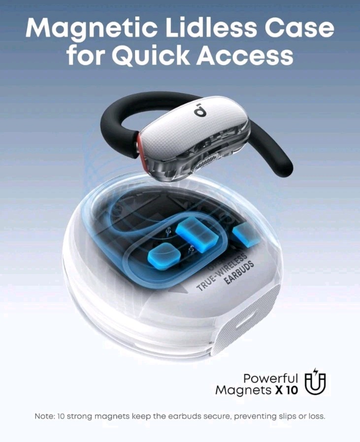 Soundcore V40i Open-Ear Headphone Al-Enhanced Clear Calls Sport Headset 21H Play