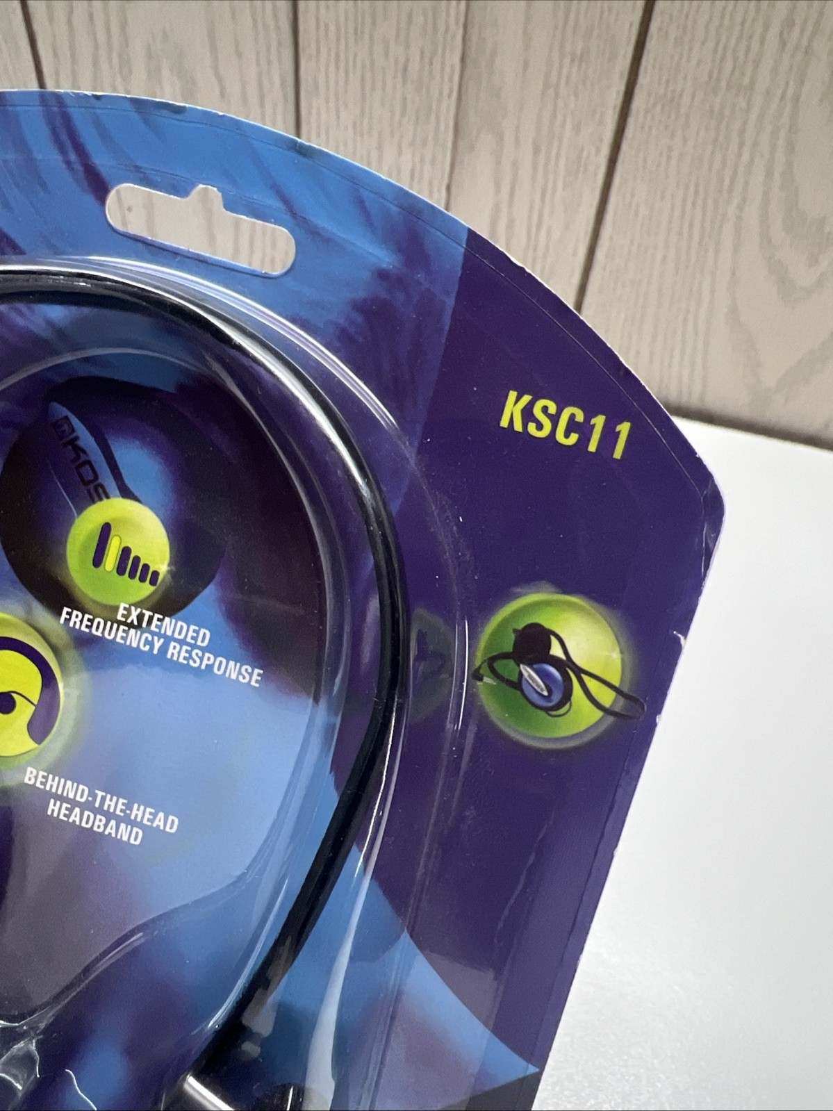 Vintage KOSS HEADPHONES KSC11 New Sealed Behind The Headband Lightweight HTF