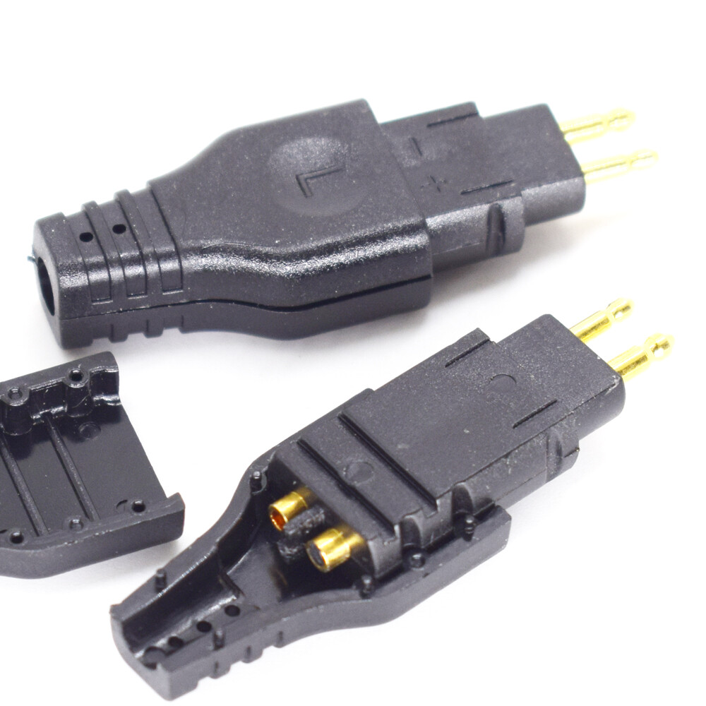 1pair Gold Plated Headphones Audio Connector Cables Jack HD650 With Shell L+R