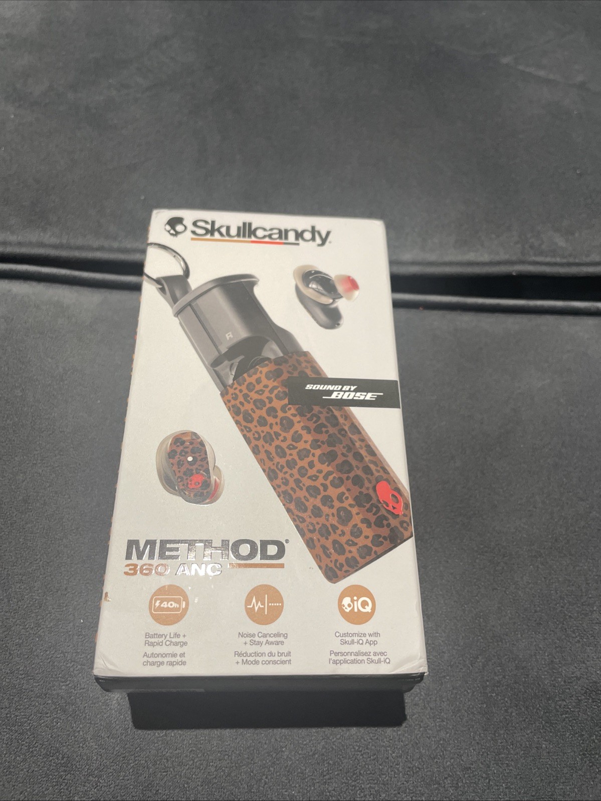 Skullcandy Method 360 ANC Wireless Earbuds, Sound by Bose Brand New Leopard