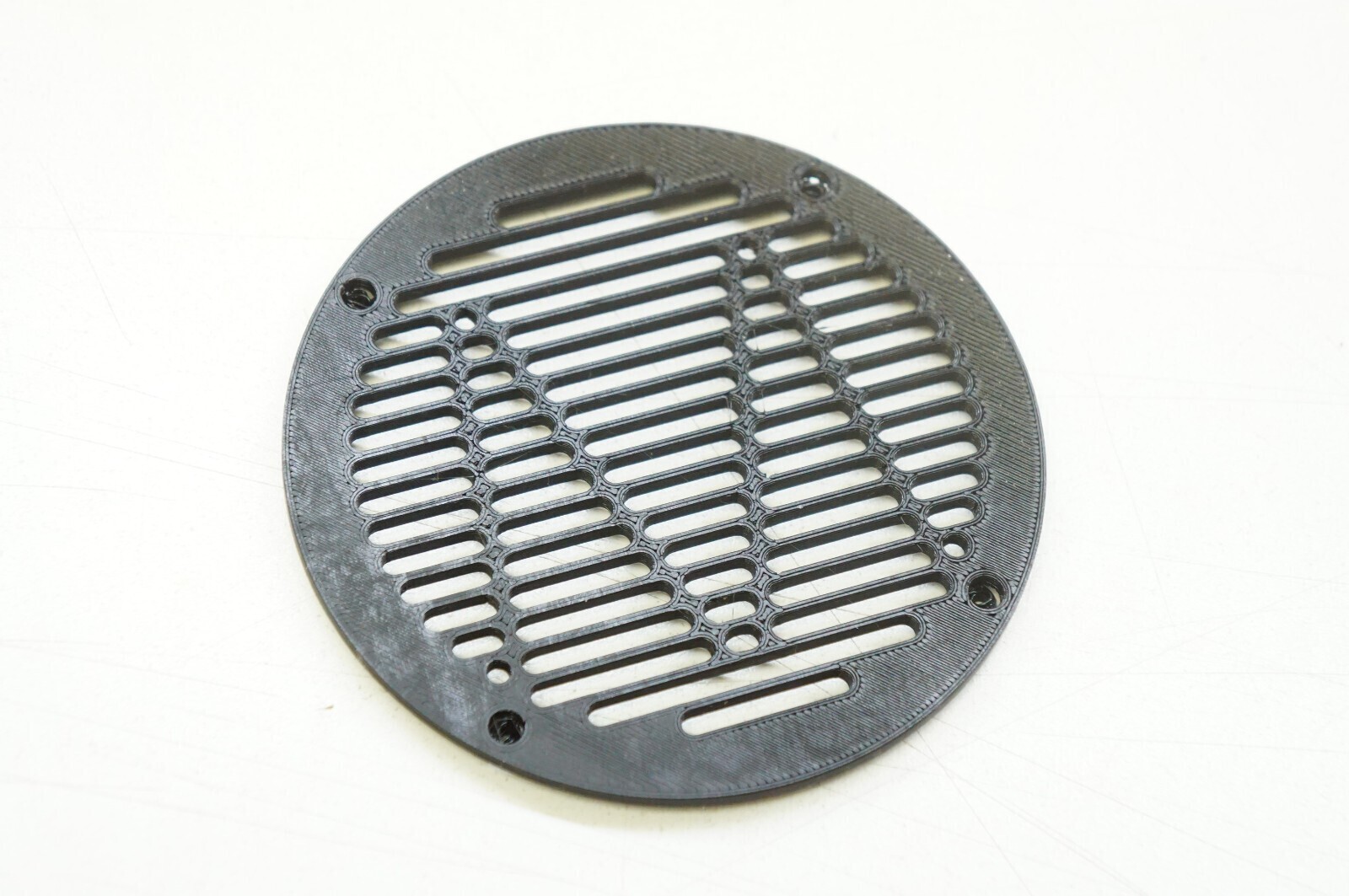 M Logo Grate Style Grill Mod L/R Set for Monoprice M1060C Headphones Cover