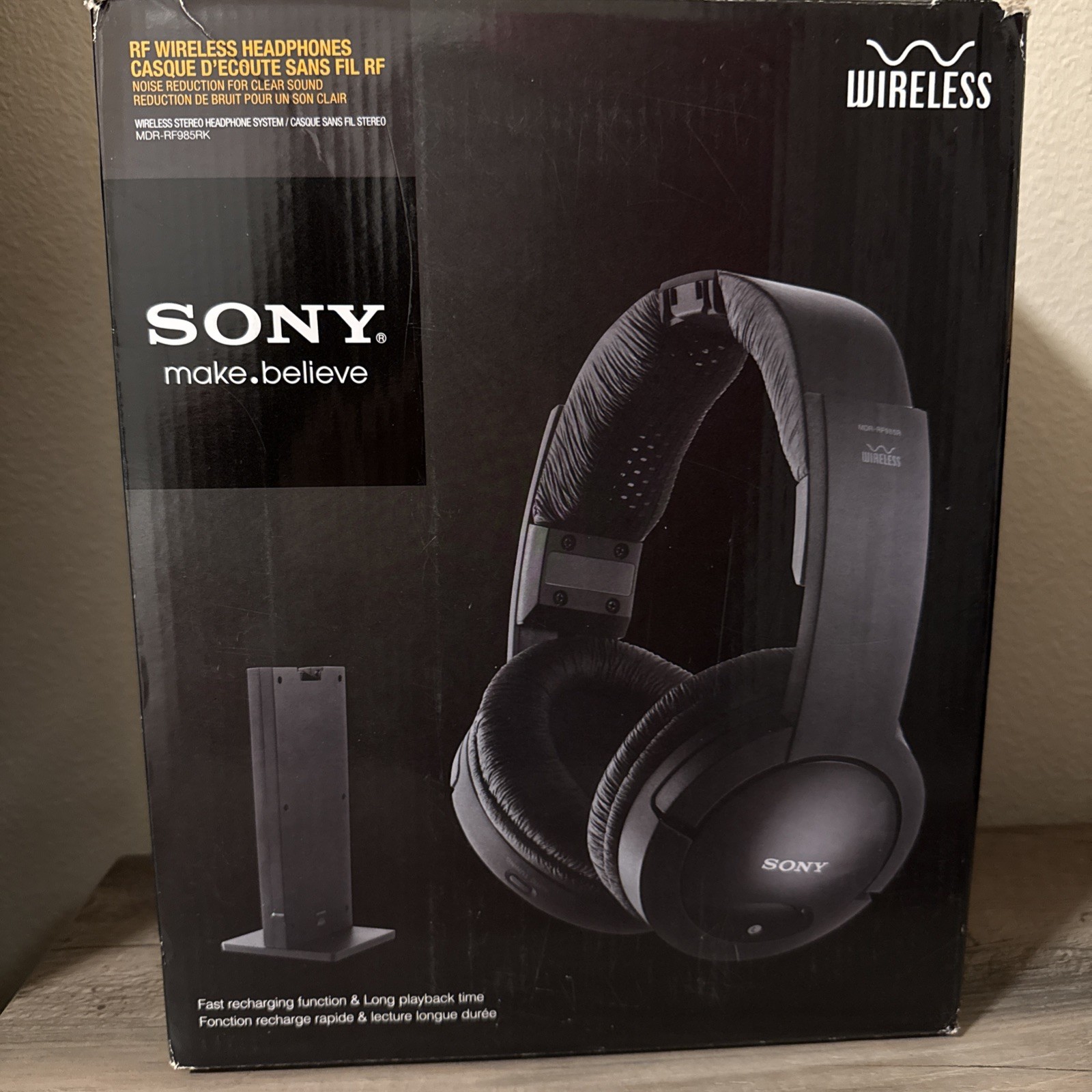 Sony RF985RK Black Wireless Noise Cancellation Headphones