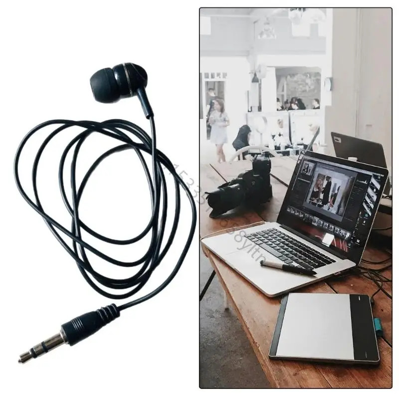 3.5mm Single Side In Ear Earphone Earbud Headsets for Mobile Phone Tablets PC