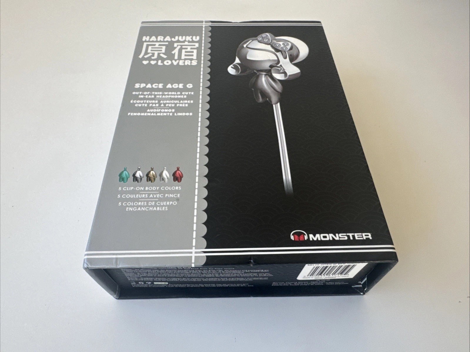Monster Harajuku Lovers Space Age Earphones In Ear Wired 3.5 mm Jack In Box RARE