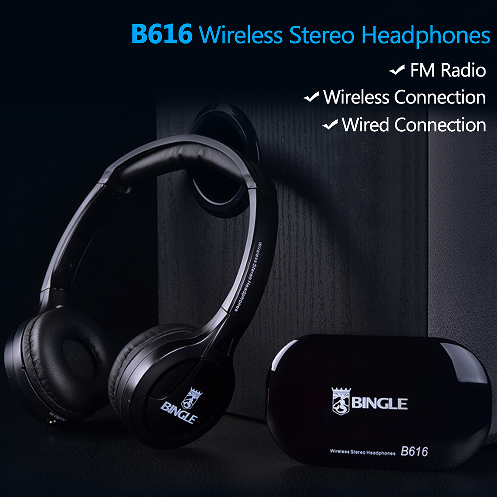 Stereo Headphone Headset Earphone Fr MP3 PC TV Smartphone J6H9