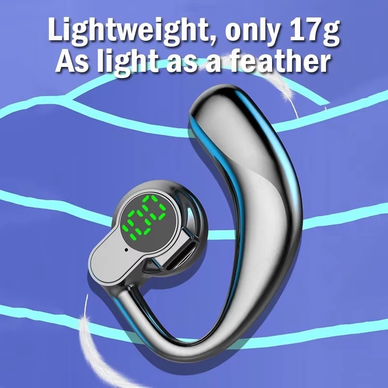 180° Rotatable Bluetooth 5.4 Wireless Headphones Sport Digital Display Headset