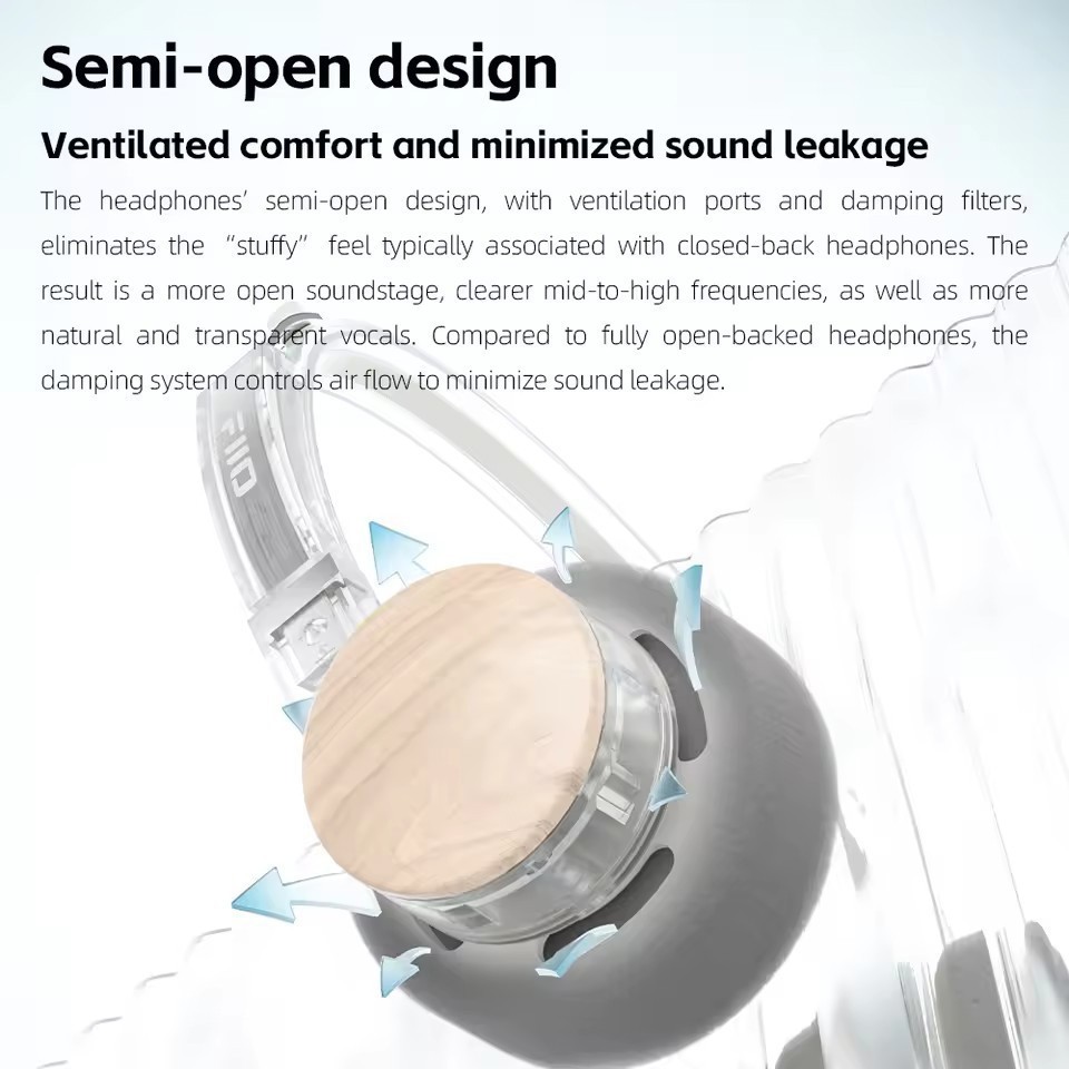FIIO EH11 On-Ear Bluetooth Headphones, Powerful Bass & LDAC Hi-Res Audio