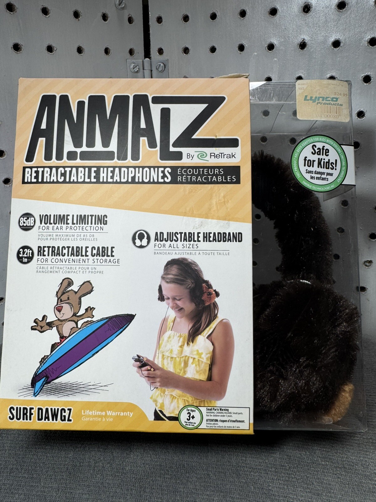 Animalz By Retrak Retractable Headphones (Surf Dawgz)