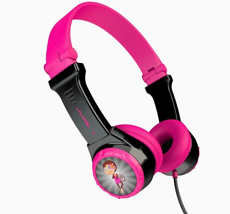 JLAB JBuddies Folding Kids Wired Headphones, Toddler Headphones, Kids Safe  