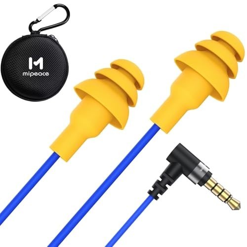 Wired Earplug Headphones 29dB Noise Reduction In-Ear Sound Isolation Silicone