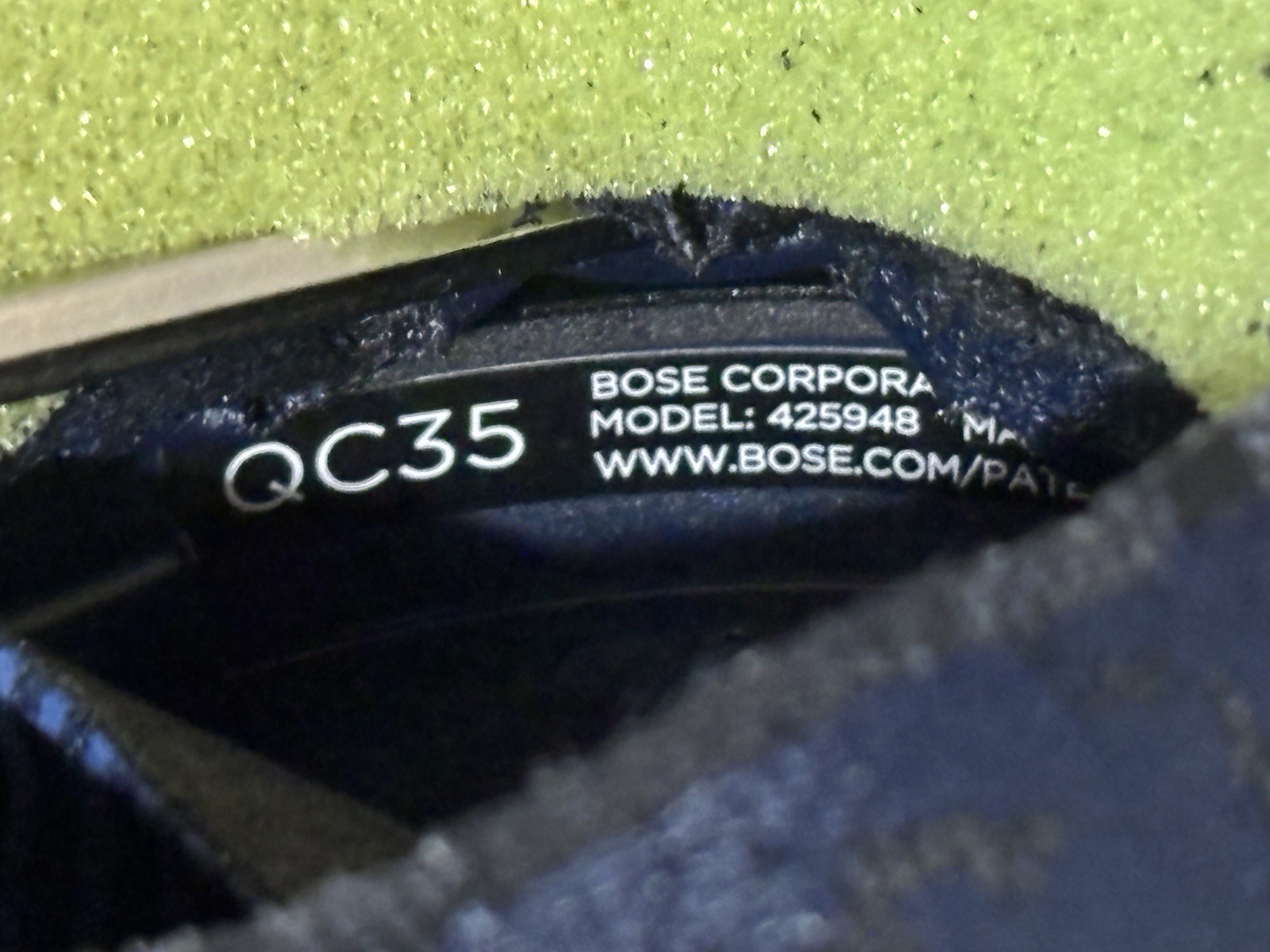 Bose 425948 Blue QuietComfort QC35 Noise Cancelling Headphones – Need Ear-Pads