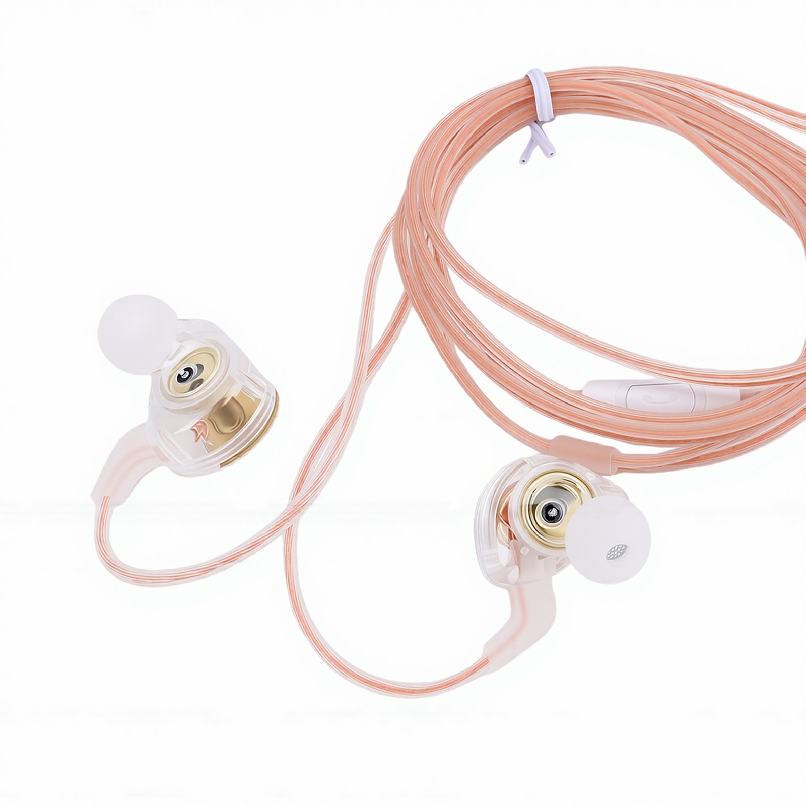 Wired Gaming Earbuds With Mic HiFi Deep Bass 3.5mm Wired IEM Gaming Headpho HCTQ