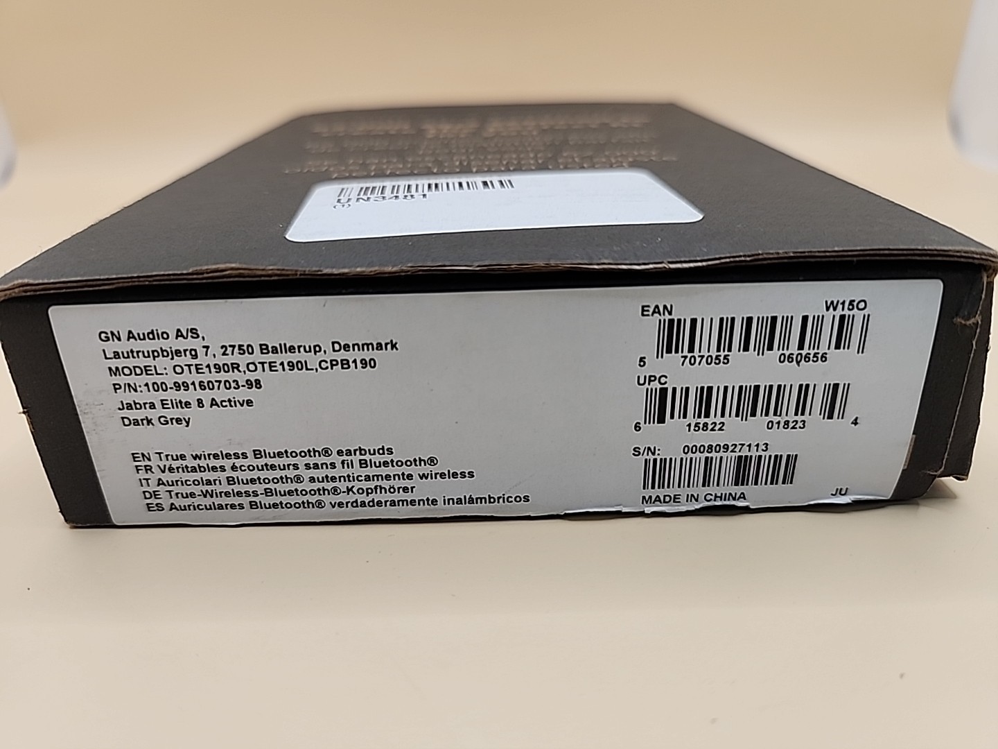 NEW Jabra Elite 8 Active Wireless Earbuds Replacement Charging Case- Black