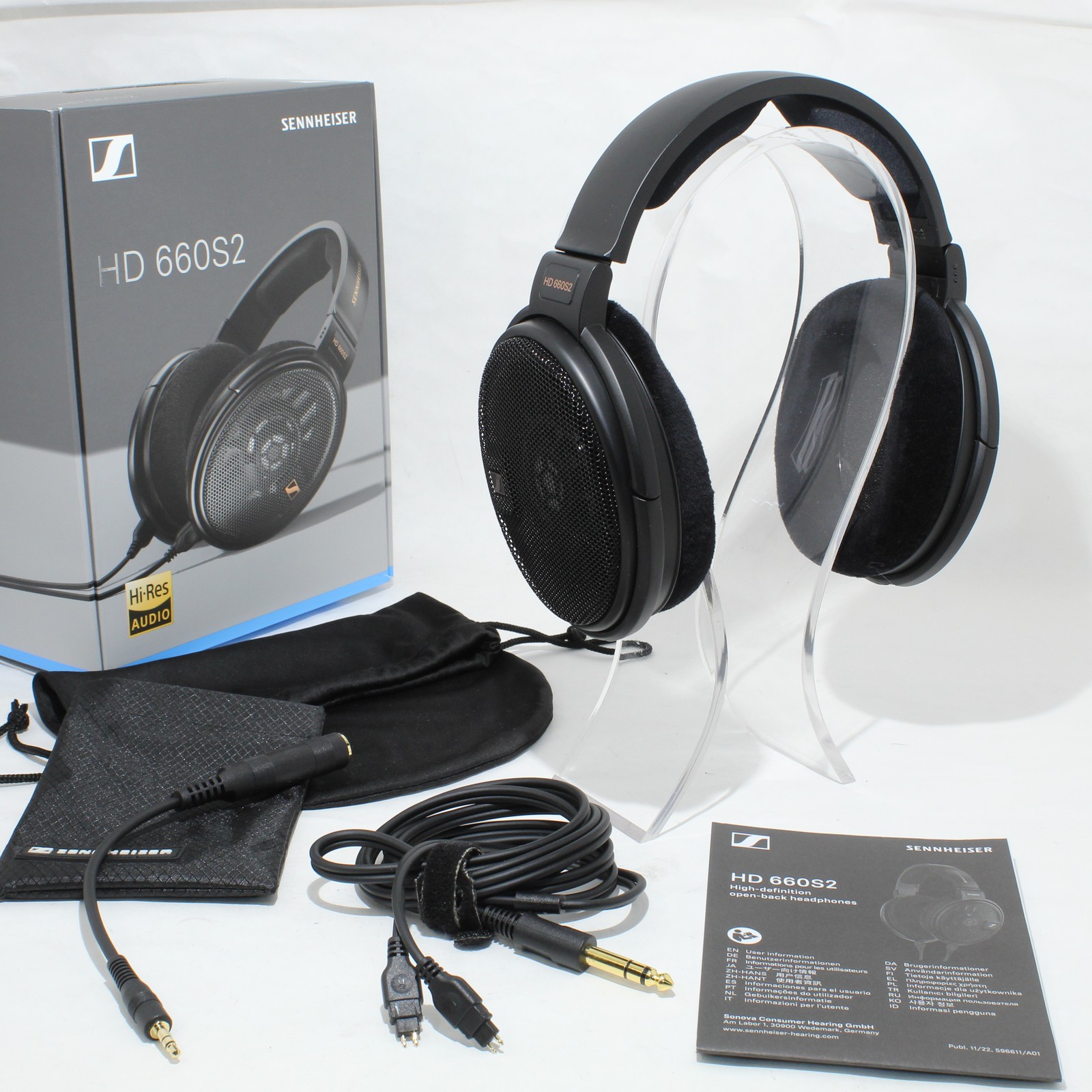 Excellent Sennheiser HD 660S2 Open Back Audiophile Headphones BUNDLE w/ Box