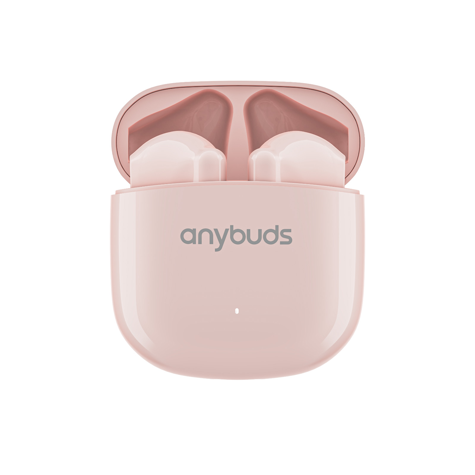Anybuds Wireless Earbuds Half-in-ear ENC Call Noise Cancellation Earphones, Pink