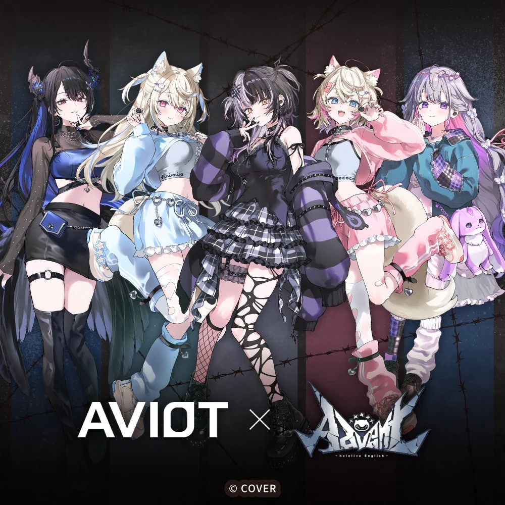 Hololive English Advent × AVIOT Wireless Earbuds with English Voice Guidance PSL